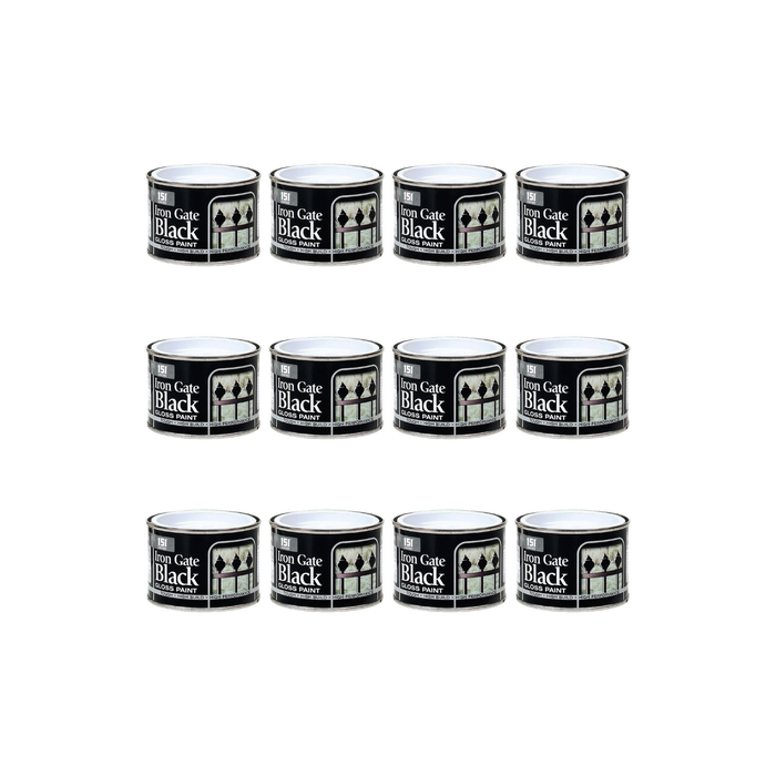 151 Coatings High Performance Iron Gate Black Gloss Paint 180ML - Pack of 12
