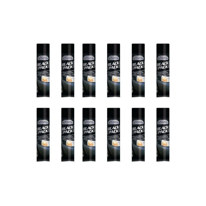 Car Pride Black Plastic Bumper & Trim Restorer Spray - Pack of 12