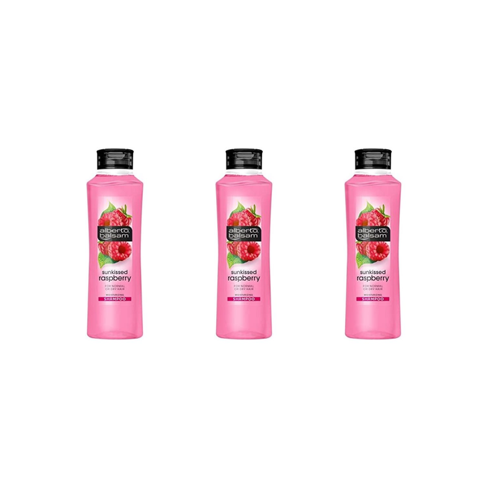 Alberto Balsam Sunkissed Raspberry pro-vitamin B5 Shampoo 350ml - Pack of 3
