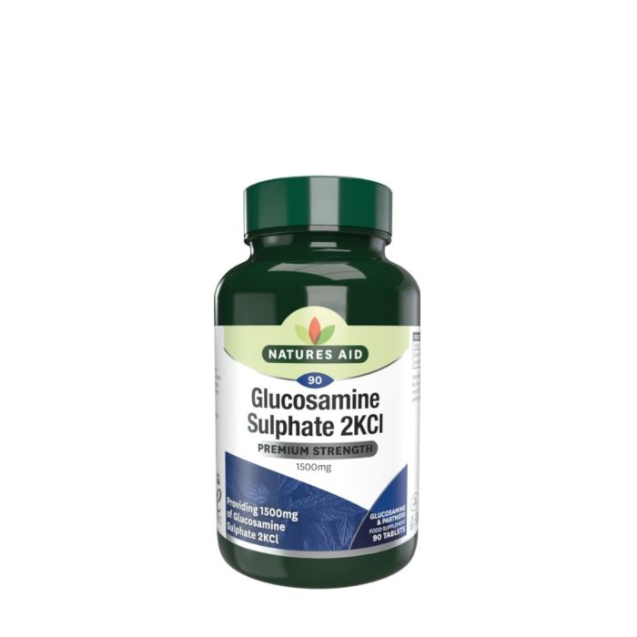 Natures Aid Glucosamine Sulphate 2KCl 1500mg 90 Tablets