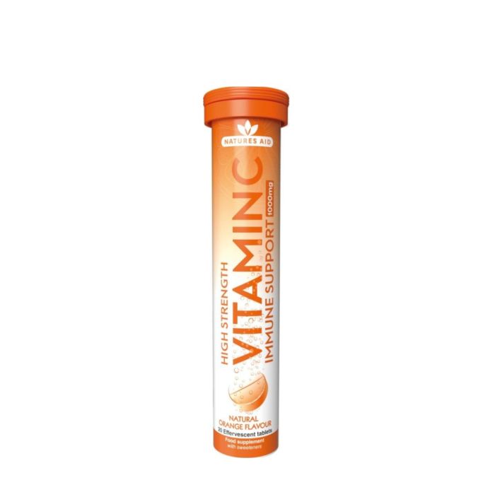 Natures Aid High Strength Vitamin C 1000 mg Effervescent 20 Tablets