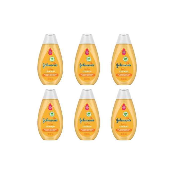 Johnson's No Tears Baby Shampoo For Kids 300ml bottle on a bathroom shelf
