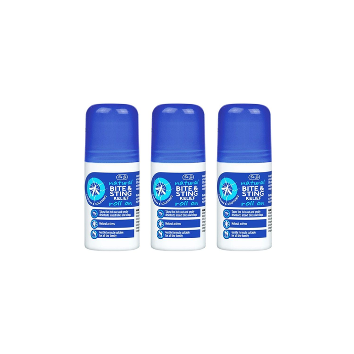 Dr j's natural Bite & Sting Relief Roll-On 50ML - Pack of 3