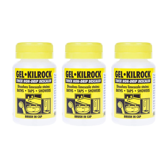 Kilrock Brush on Gel Descaler & Limescale remover 160ml - Pack of 3