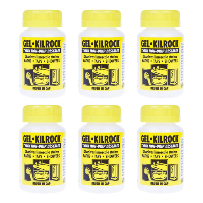 Kilrock Brush on Gel Descaler & Limescale remover 160ml - Pack of 6