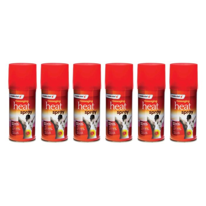 Masterplast Massaging Heat Spray 125ml bottle for muscle and joint pain relief
