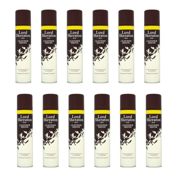 Lord Sheraton Leather Shine Spray 300ml - Pack of 12