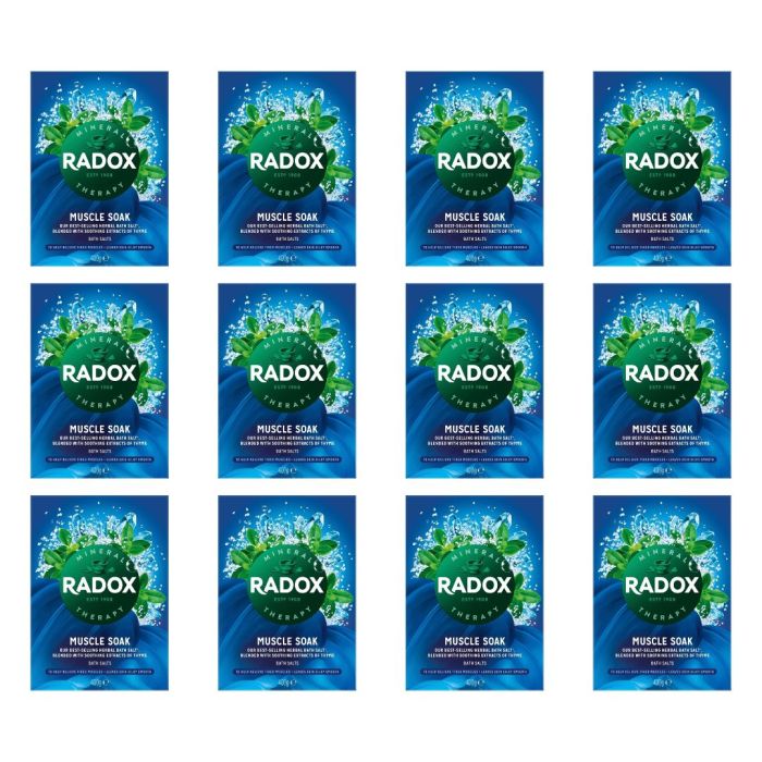 Radox Muscle Soak Bath Salts 400g - Pack of 12
