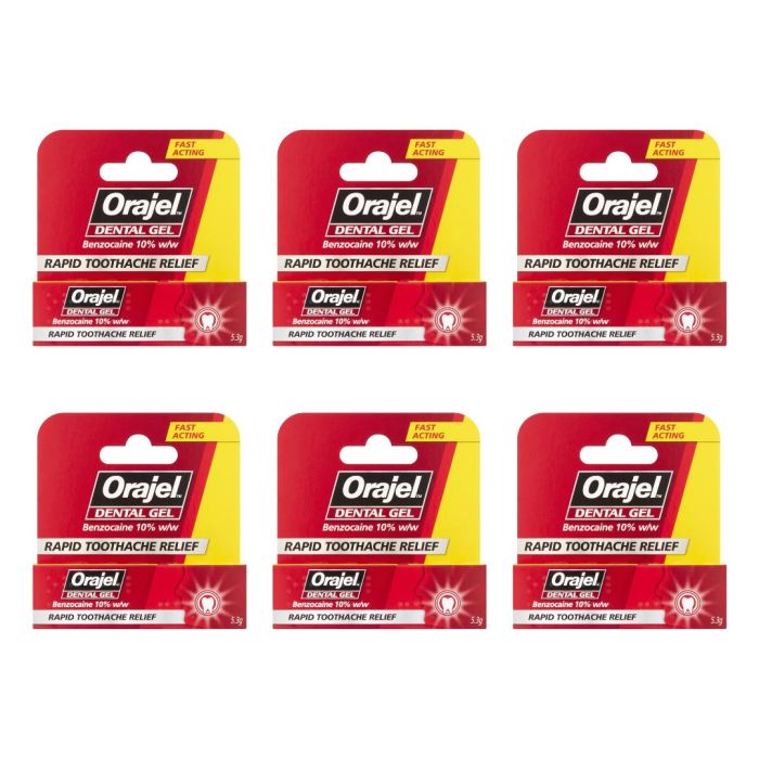 Orajel Dental Gel - Pack of 6