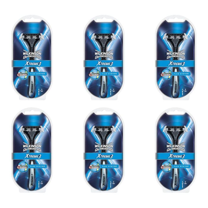Wilkinson Sword Xtreme 3 Sensitive Disposable Razors - Pack of 6