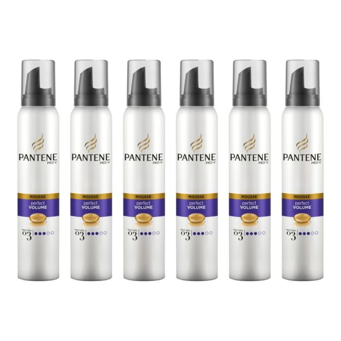 Pantene Perfect Volume Hair Mousse 200ml - Pack of 6