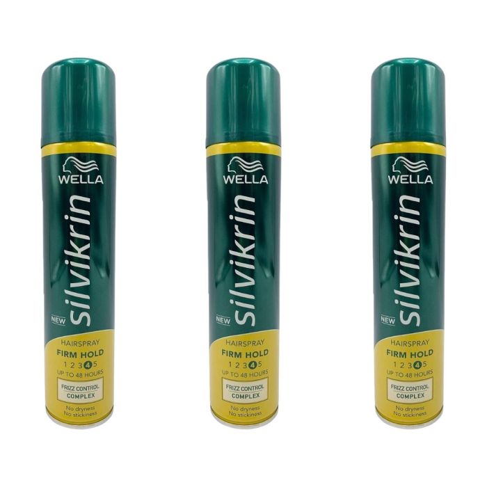 Wella Silvikrin Hairspray Firm Hold 250ml - Pack of 3