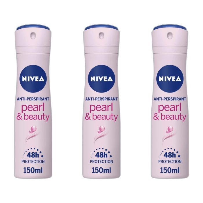 Nivea Pearl and Beauty Deodorant 150ml - Pack of 3