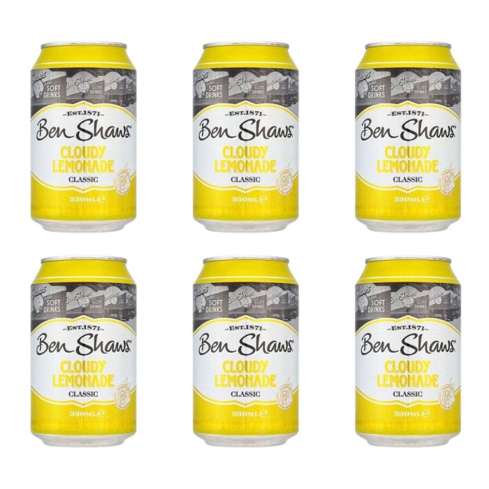 Ben Shaws Cloudy Lemonade Classic Can 330ml - Pack of 6