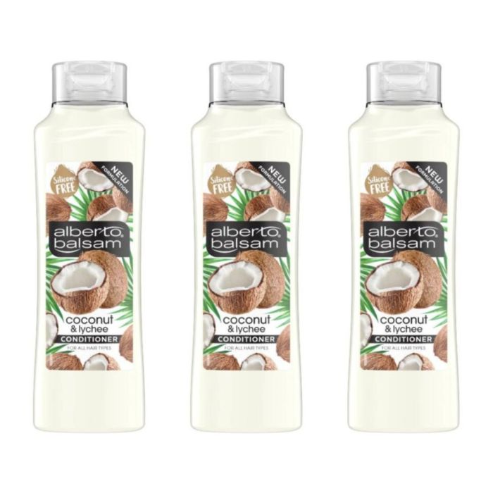 Alberto Balsam Coconut & Lychee Nourishing Conditioner 350ml - Pack of 3