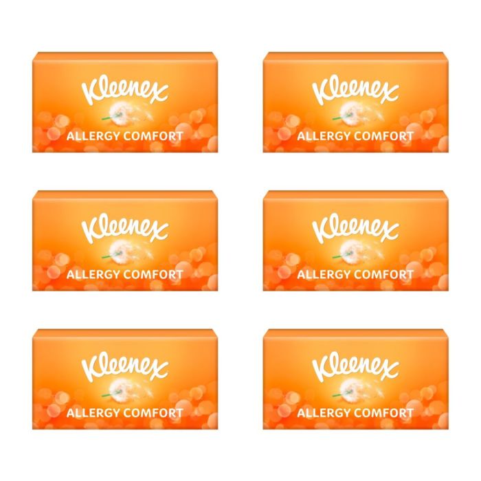 Kleenex Allergy Comfort Soft Tissue 56's - Pack of 6