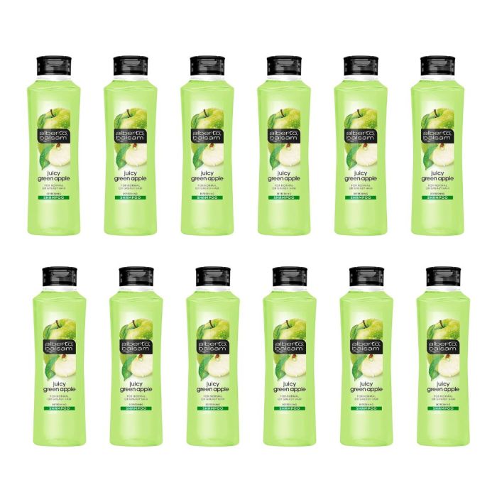 Alberto Balsam Juicy Green Apple Shampoo 350ml - Pack of 12