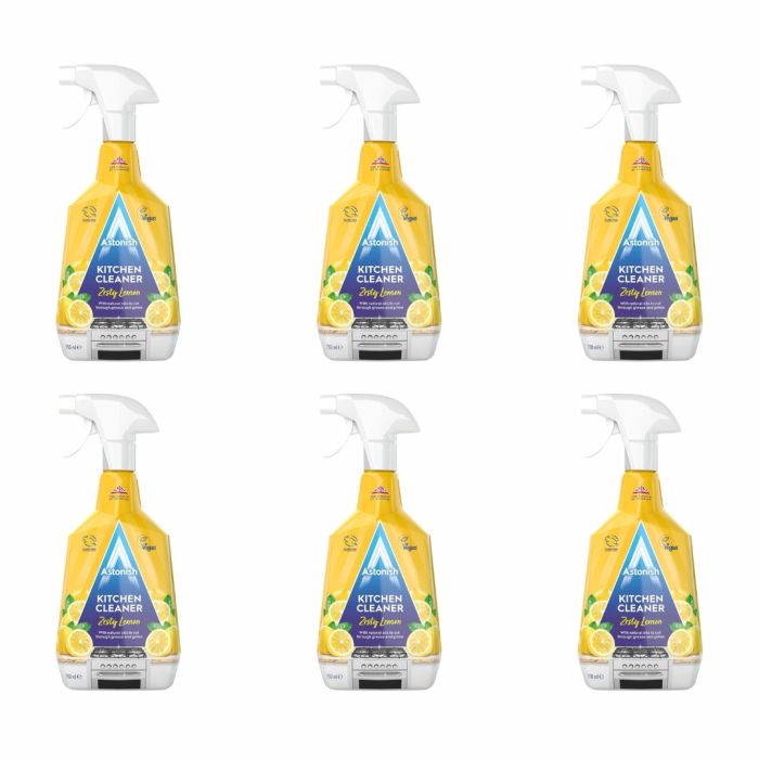 Astonish Zesty Lemon Kitchen Cleaner 750ml - Pack of 6