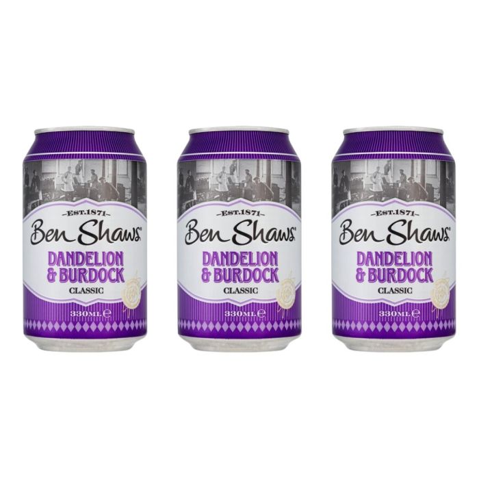 Ben Shaws Dandelion & Burdock 330ml - Pack of 3
