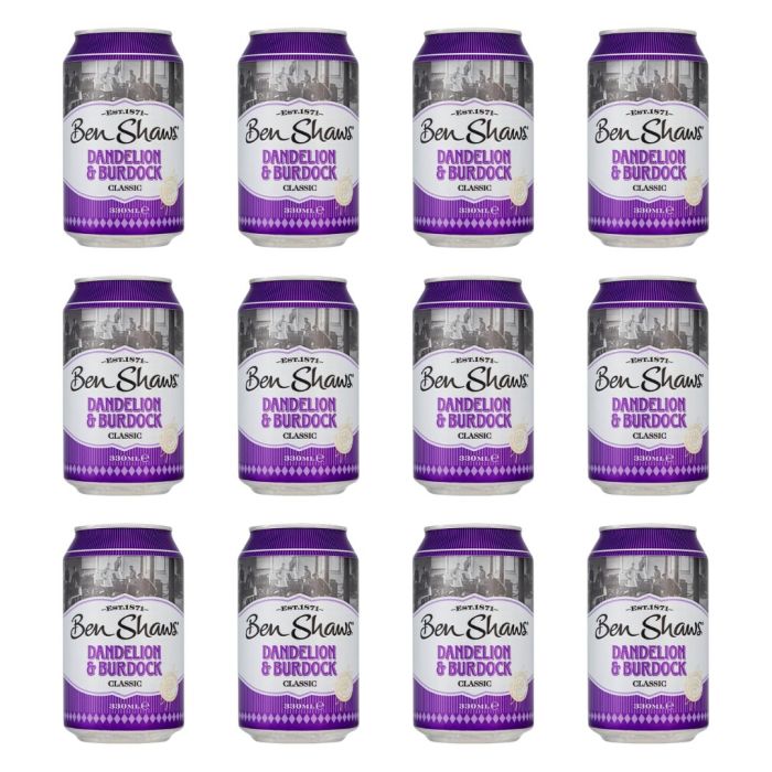 Ben Shaws Dandelion & Burdock Classic Can 330ml - Pack of 12