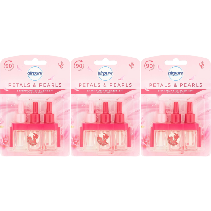 Airpure Symphony of Scents Plug-in 3 Refills Petals & Pearls - Pack of 3