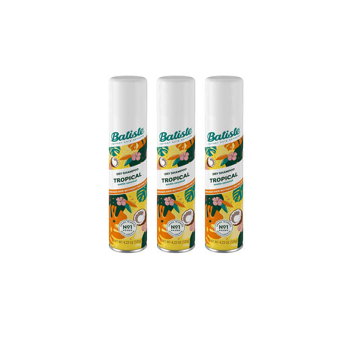 Batiste Original Tropical Exotic Coconut Dry Shampoo 200ml - Pack of 3