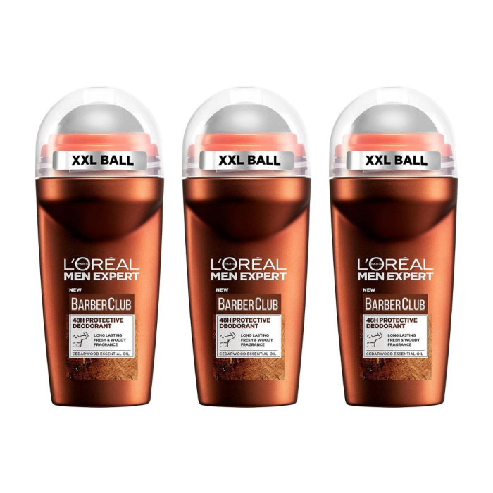 L'Oréal Men Expert Barber Club Cedarwood Roll-On Deodorant 50ml
