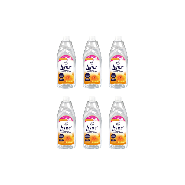 Lenor Steamer & Ironing Water Summer Breeze 1 Litre - Pack of 6