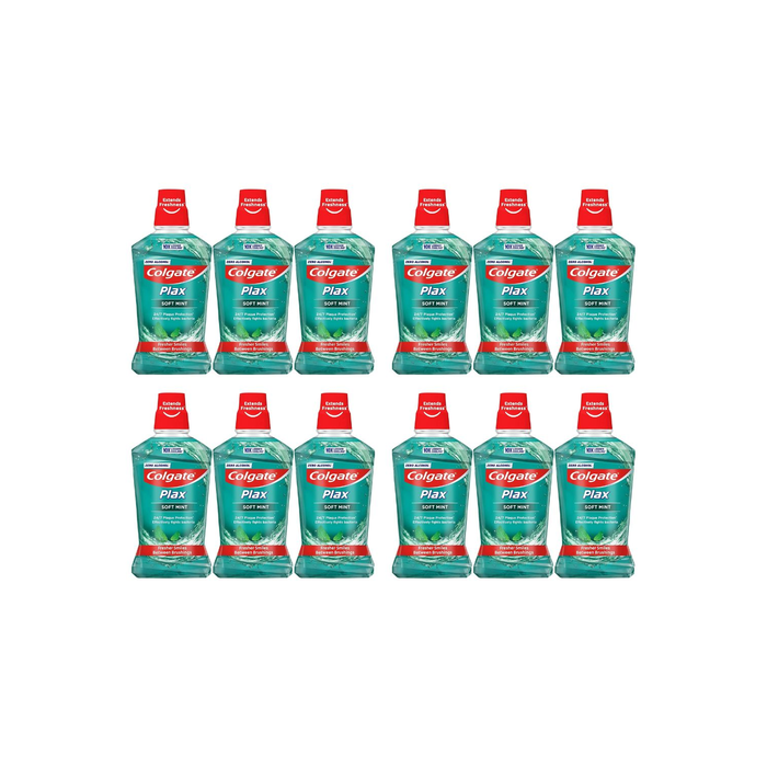 Colgate Plax Soft Mint Mouthwash 500ml - Pack of 12