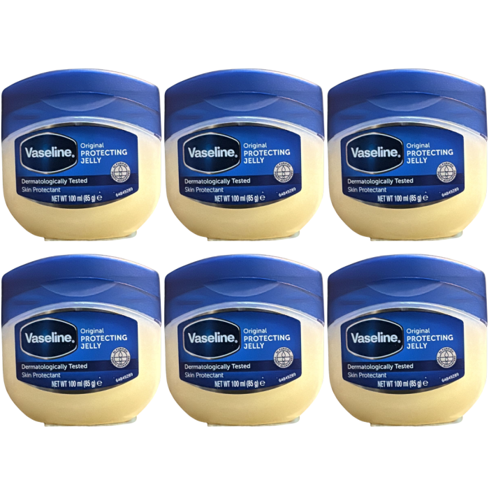 Vaseline Original Petroleum Jelly 100ml - Pack of 6