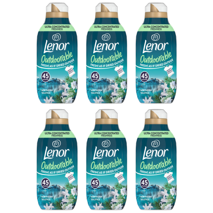 Lenor Outdoorable Fabric Softener Northern Solstice 45 Washes - Pack of 6