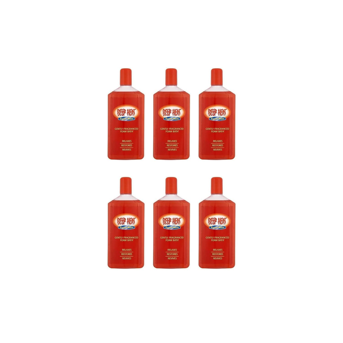 Deep Heat Gently Fragranced Foam Bath 350ML - Pack of 6
