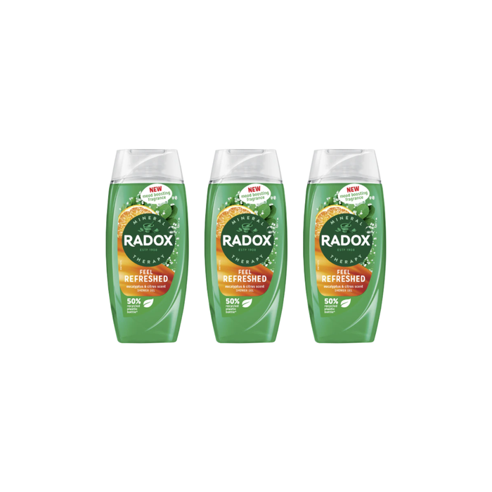Radox Feel Refreshed 2in1 Shower Gel 250ml - Pack of 3