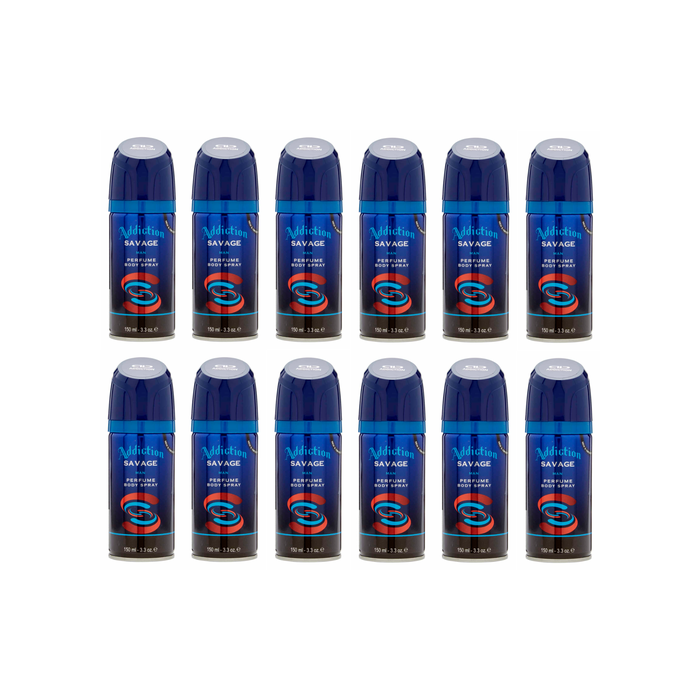 Addiction Body Spray Savage 150ml - Pack of 12