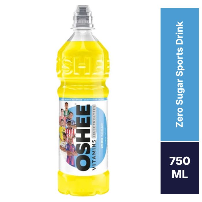 Oshee Lemon Flavour Zero Sugar Sports Drink 750ml