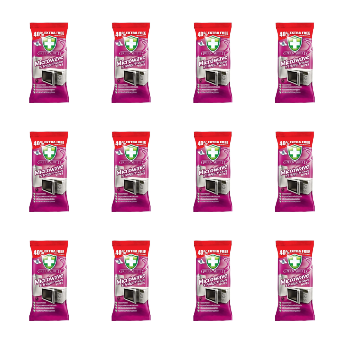 Greenshield Microwave and Fridge Wipes 70's - Pack of 12