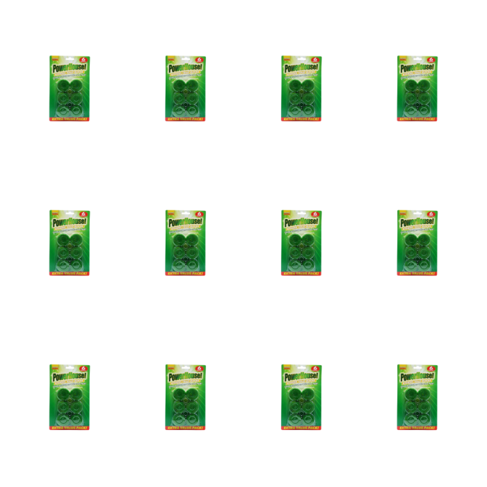 Powerhouse Hygienic Toilet Cleans with Every Flush 6 Blocks Pack - Pack of 12