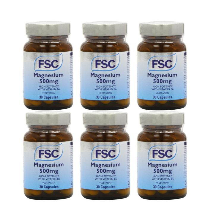 FSC 500mg Magnesium0 Capsules - Pack of 6