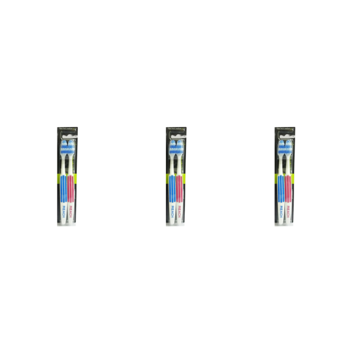 Listerine Duo Reach Interdental Medium Toothbrush - Pack of 3