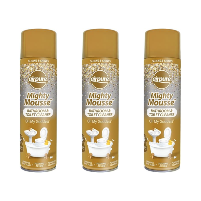 Airpure Mighty Mousse Oh My Goddess Bathroom & Toilet Cleaner 500ML - Pack of 3