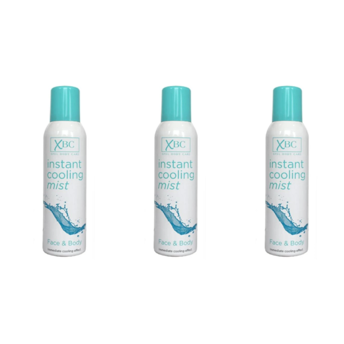 Xbc Instant Cooling Face & Body Mist Spray 150ml - Pack of 3