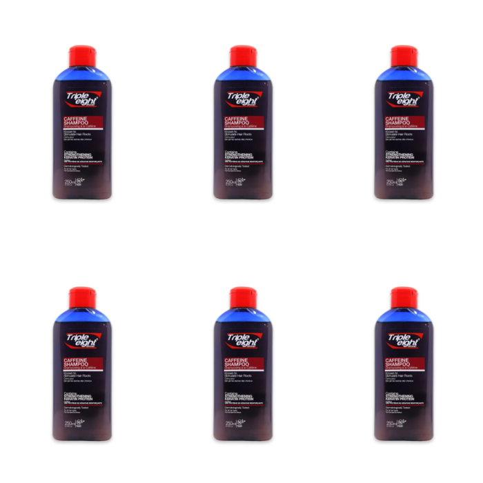 Triple Eight Caffeine Shampoo 250ML - Pack of 6