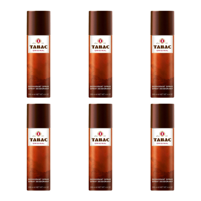 Tabac Original Deodorant Spray 200ml - Pack of 6