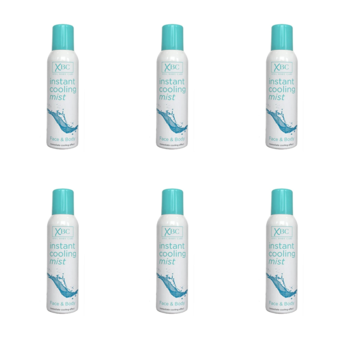 Xbc Instant Cooling Face & Body Mist Spray 150ml - Pack of 6