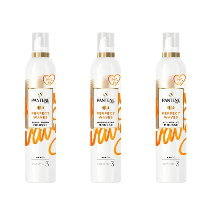 Pantene Mousse Smooth Waves 200ml - Pack of 3