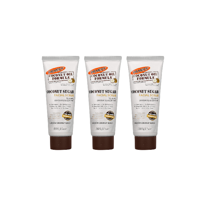 Palmer's Coconut Oil Formula Sugar Facial Scrub 90g - Pack of 3