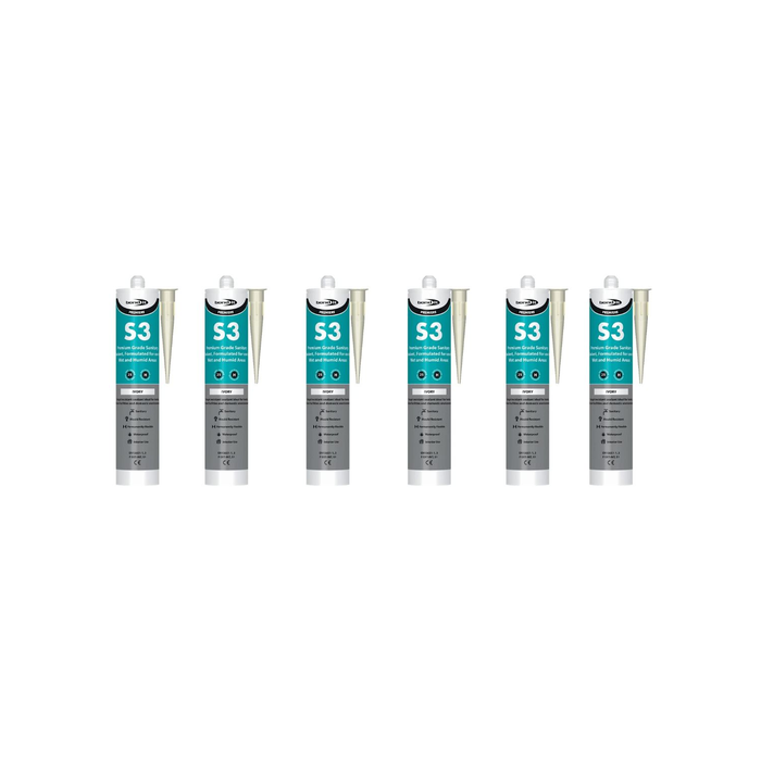 Bond It Premiere S3 Ivory Sealant 310ml - Pack of 6