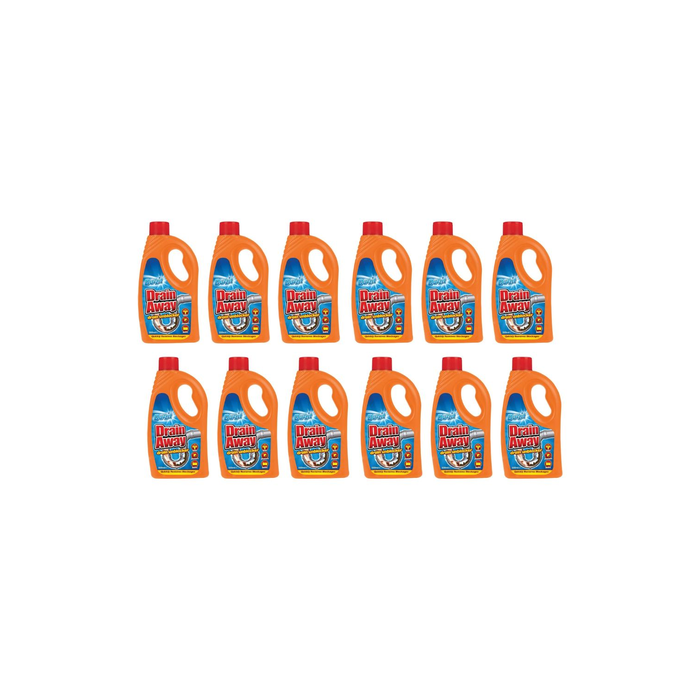 Duzzit Drain Away Drain Unblocker Liquid Formula 500ml - Pack of 12