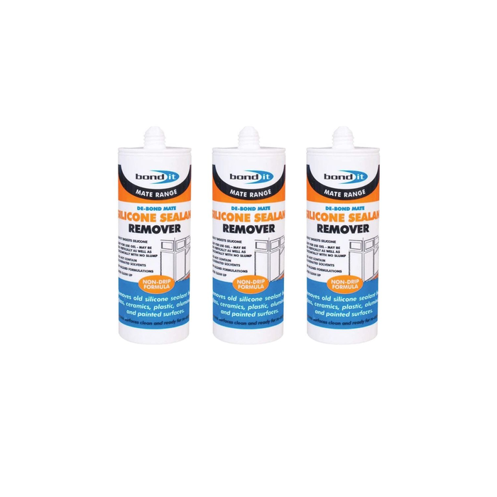 Bond It Mate Range De-Bond Silicone Sealant Remover 125ml - Pack of 3