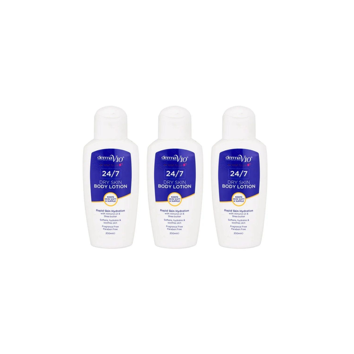 Derma V10 24/7 Dry Skin Body Lotion Deep Moisturizing Care 200ml
